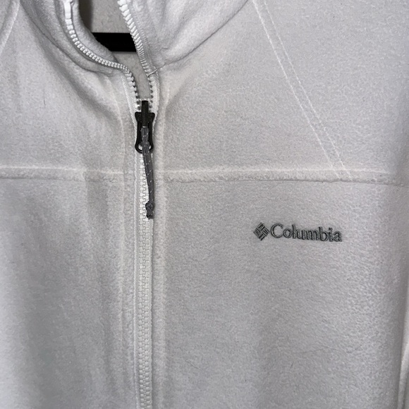 Whiteout White Columbia fleece full zip up lit interchange Jacket sz Large - Picture 5 of 11